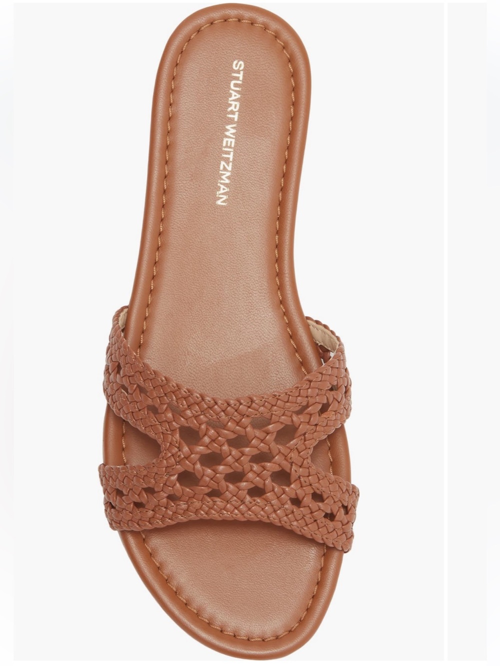 Stuart Weitzman Briar Slide Sandal in Brown